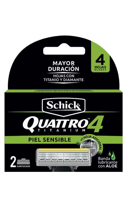 Schick quattro, cartucho x2
